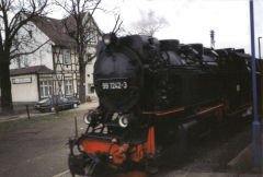 
'7232' at Wernigerode, Harz Railway, April 1993